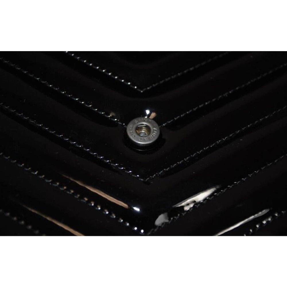 BRAND New Saint Laurent YSL Medium WOC Chain Wallet Patent Leather Purse Bag Box - Picture 8 of 13